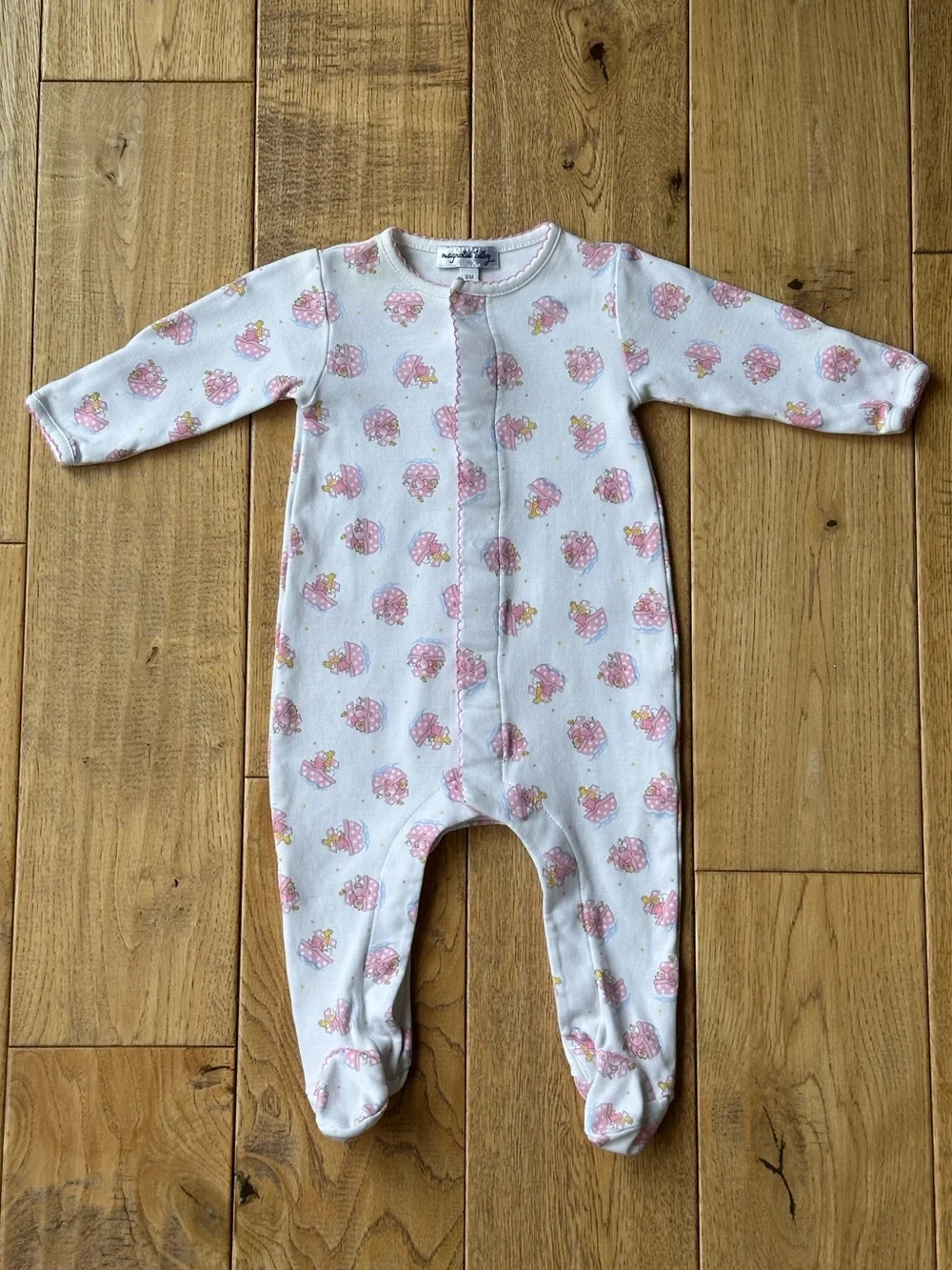 Magnolia Baby Pink Noah’s Ark Printed Footie size 3 Months